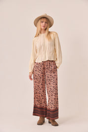 ROMANTIC OPENWORK RIBBON BLOUSE - IVORY