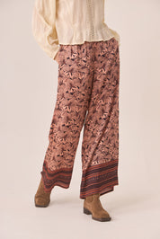 PANTALÓN FLORES CENEFA - PEACH