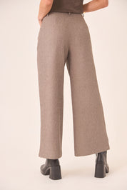 PANTALÓN SASTRE WIDE LEG - CAMEL