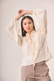 PANTALÓN PINZAS WIDE LEG - CAMEL