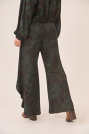 PANTALÓN PAREO FLUIDO ESTAMPADO - GREEN