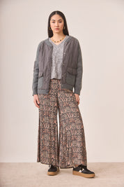 PANTALÓN FLUIDO ESTAMPADO - BLACK