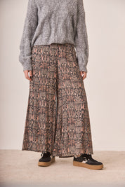 PANTALÓN FLUIDO ESTAMPADO - BLACK