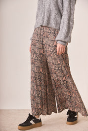 PANTALÓN FLUIDO ESTAMPADO - BLACK