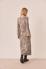 VESTIDO LÚREX TIE DYE - GREY