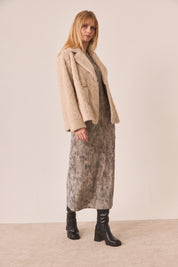 VESTIDO LÚREX TIE DYE - GREY