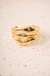 BRAZALETE ONDAS - GOLDEN