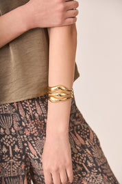 BRAZALETE ONDAS - GOLDEN