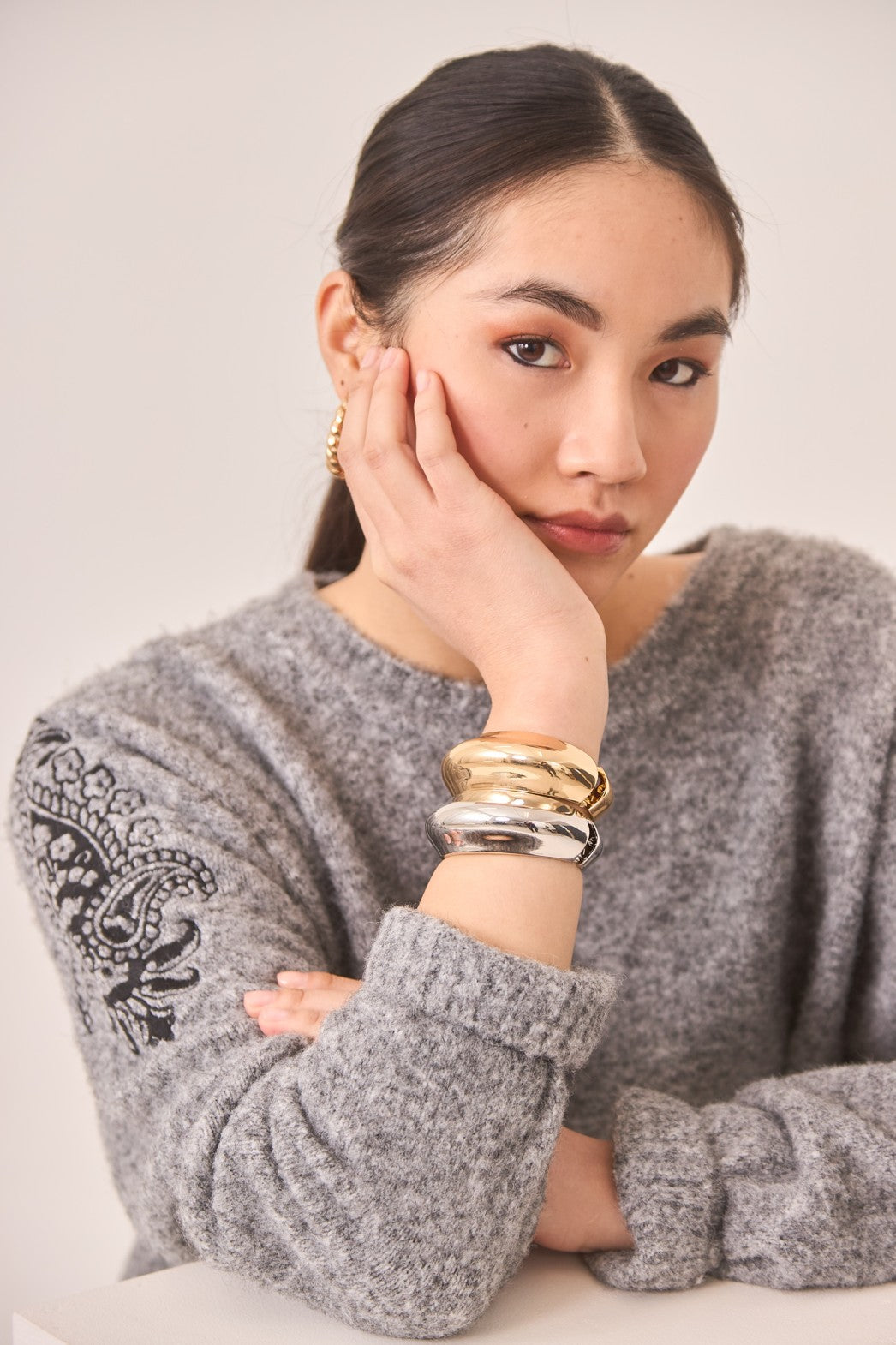 BRAZALETE METAL PULIDO - GOLDEN