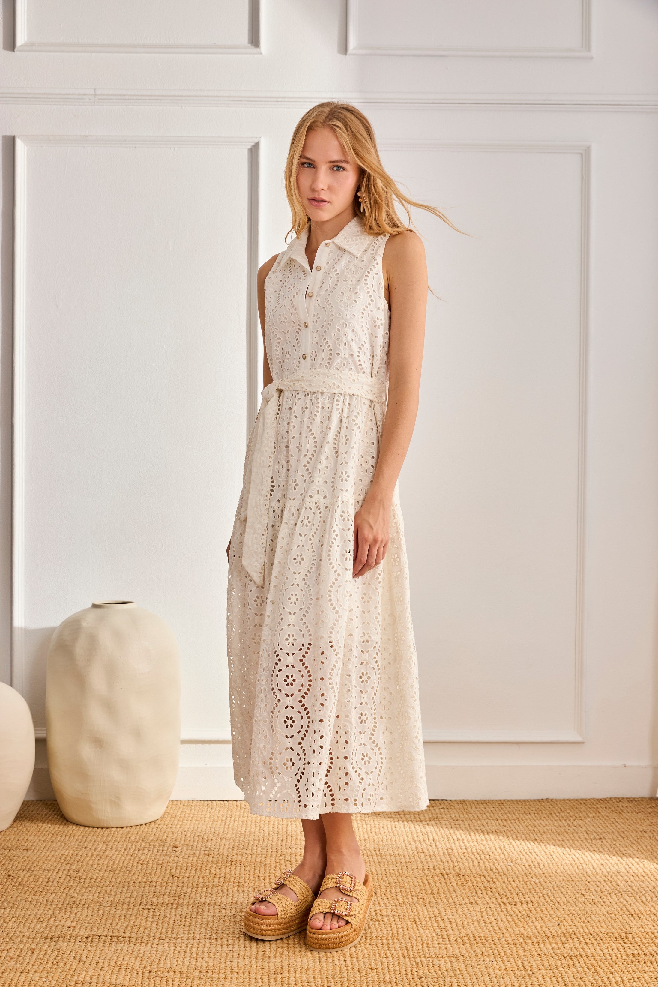 embroidered shirt dress white OPENWORK Options:4300 Tractor Hydraulic Topdresser Mexican_dress Outdoor Maternity | Rachel
