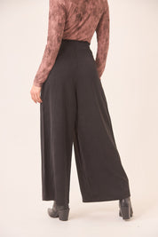 PANTALÓN PALAZZO PINZAS - BLACK