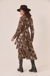 VESTIDO CAMISERO TIE DYE - CHOCOLATE