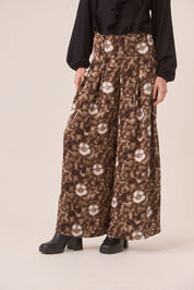 PANTALÓN PALAZZO FLORES TIE DYE - GREY