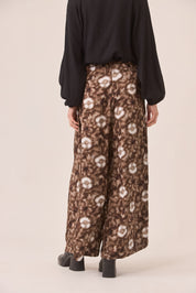 PANTALÓN PALAZZO FLORES TIE DYE - GREY