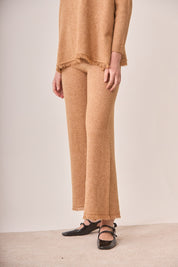 PANTALÓN PUNTO FLECOS - CAMEL