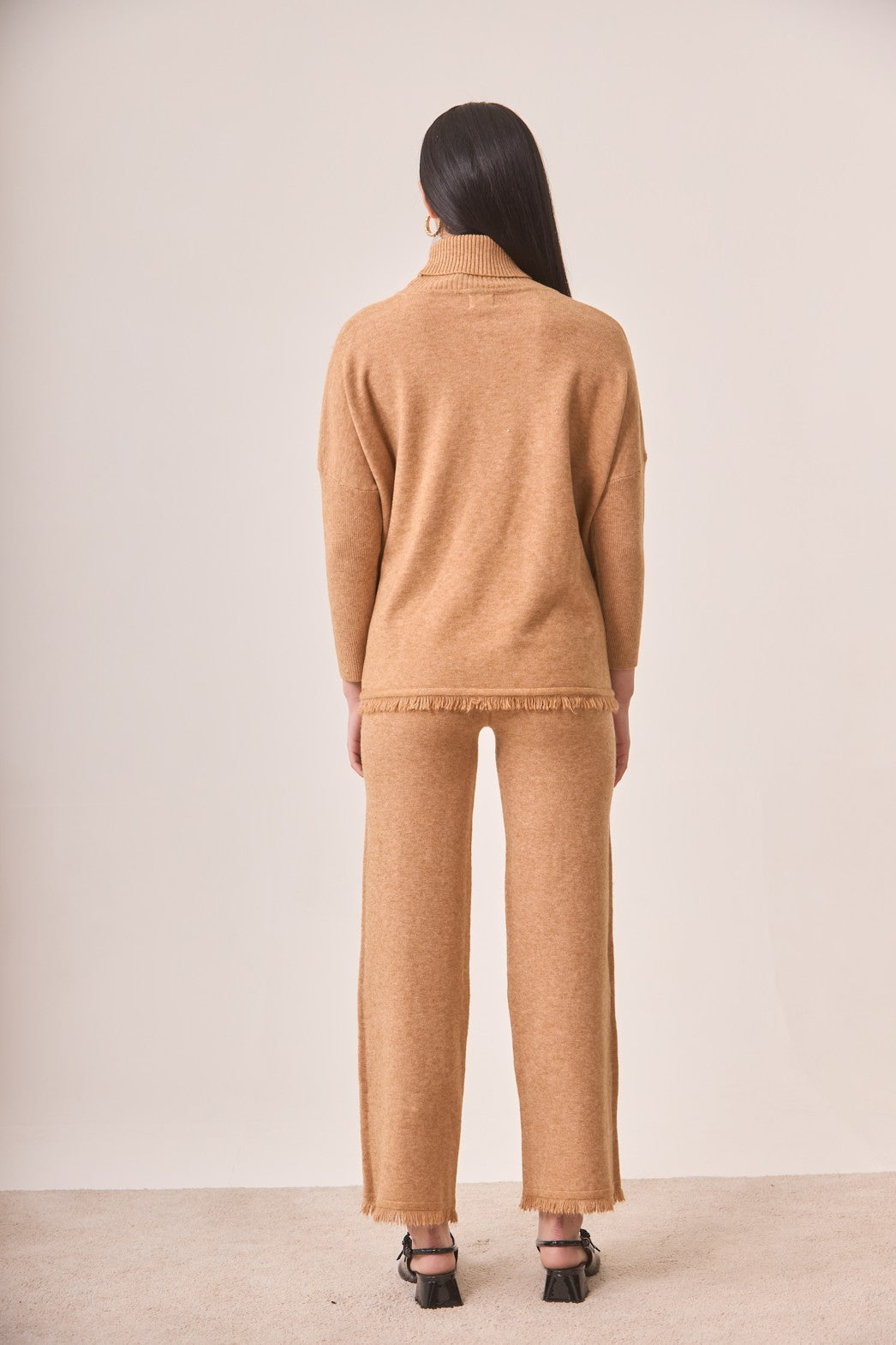 PANTALÓN PUNTO FLECOS - CAMEL