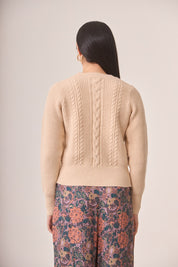 JERSEY TRENZADO CORSETERO - IVORY