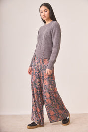 JERSEY TRENZADO CORSETERO GRIS - GREY