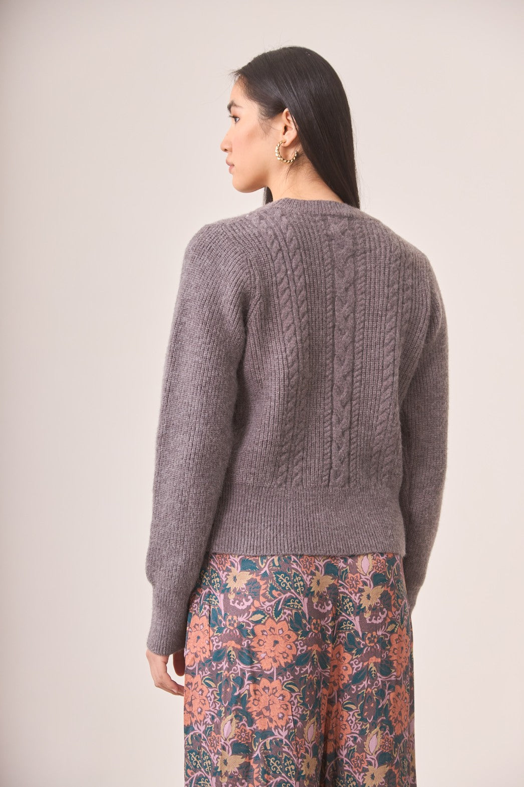 JERSEY TRENZADO CORSETERO GRIS - GREY