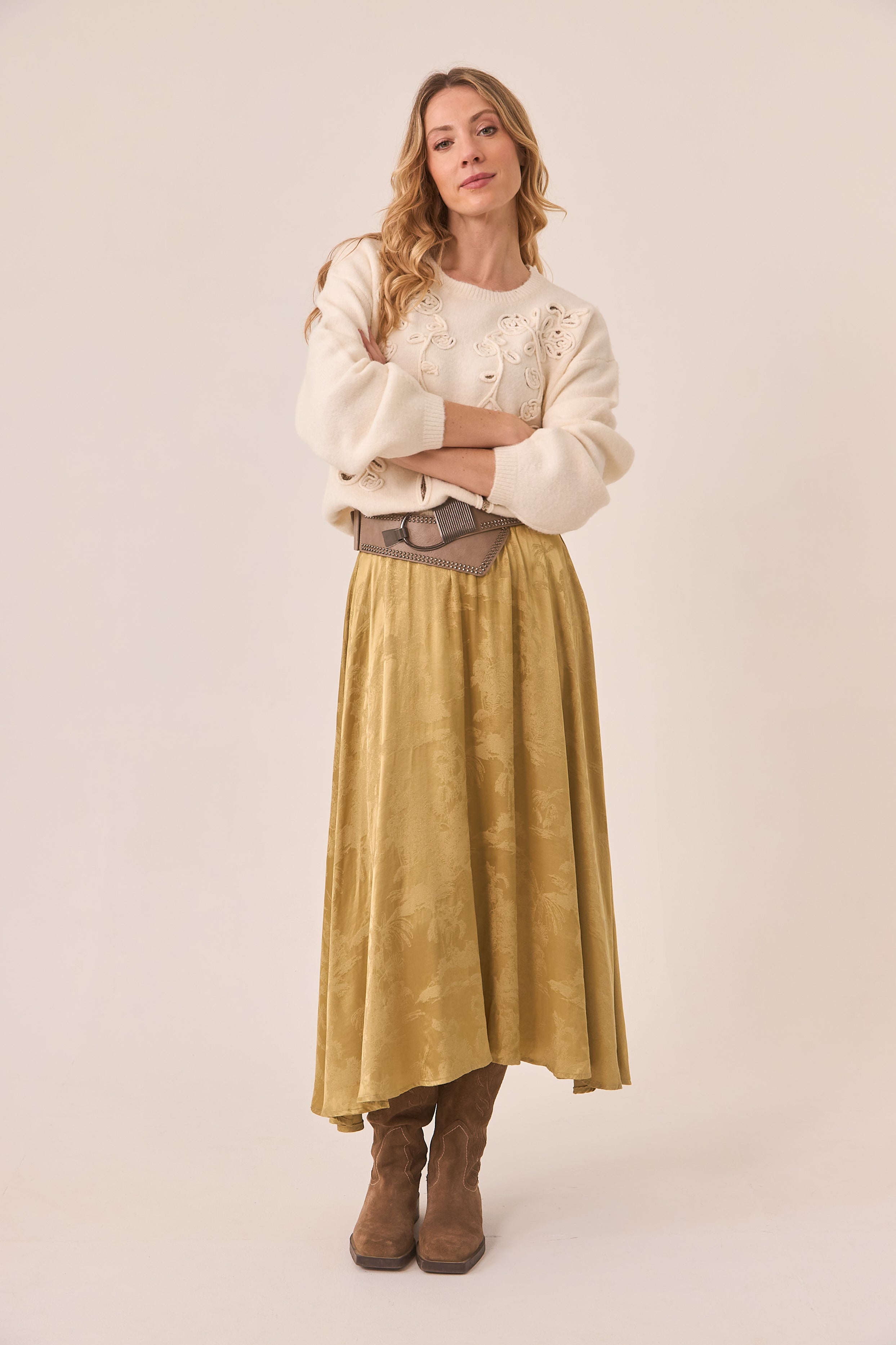 JERSEY FILIGRANAS BORDADAS - IVORY