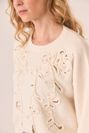 JERSEY FILIGRANAS BORDADAS - IVORY