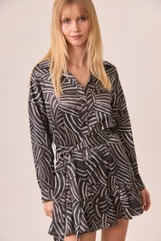 VESTIDO CORTO CAMISERO - BLACK