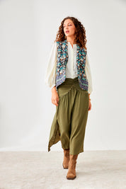 MAO BLOUSE WITH PUFFED SLEEVES - IVORY