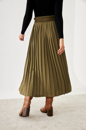 FALDA PLISADA BOTONES - GREEN