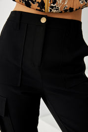 PANTALÓN CARGO SKINNY - BLACK