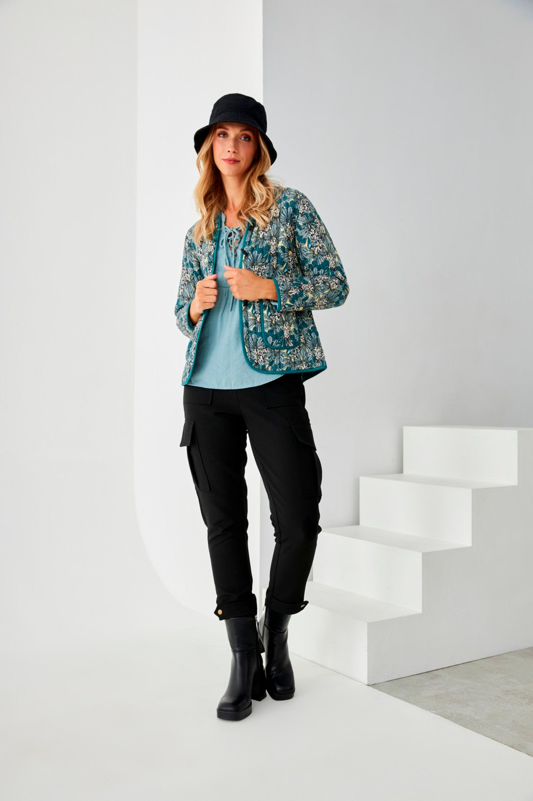 PANTALÓN CARGO SKINNY - BLACK