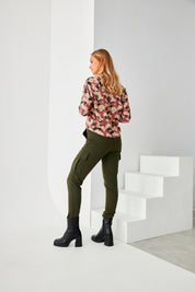 PANTALÓN CARGO SKINNY - KHAKI