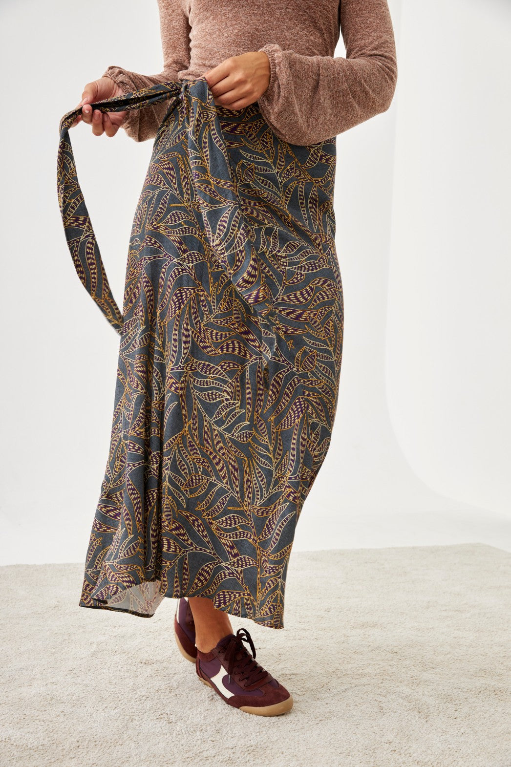 FALDA LARGA PLANTAS - GREY