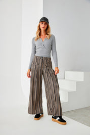 TOP CANALÉ CRUZADO BOTONES - GREY