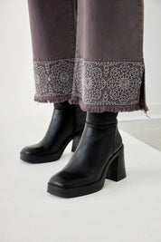 JEANS WIDE LEG - GREY