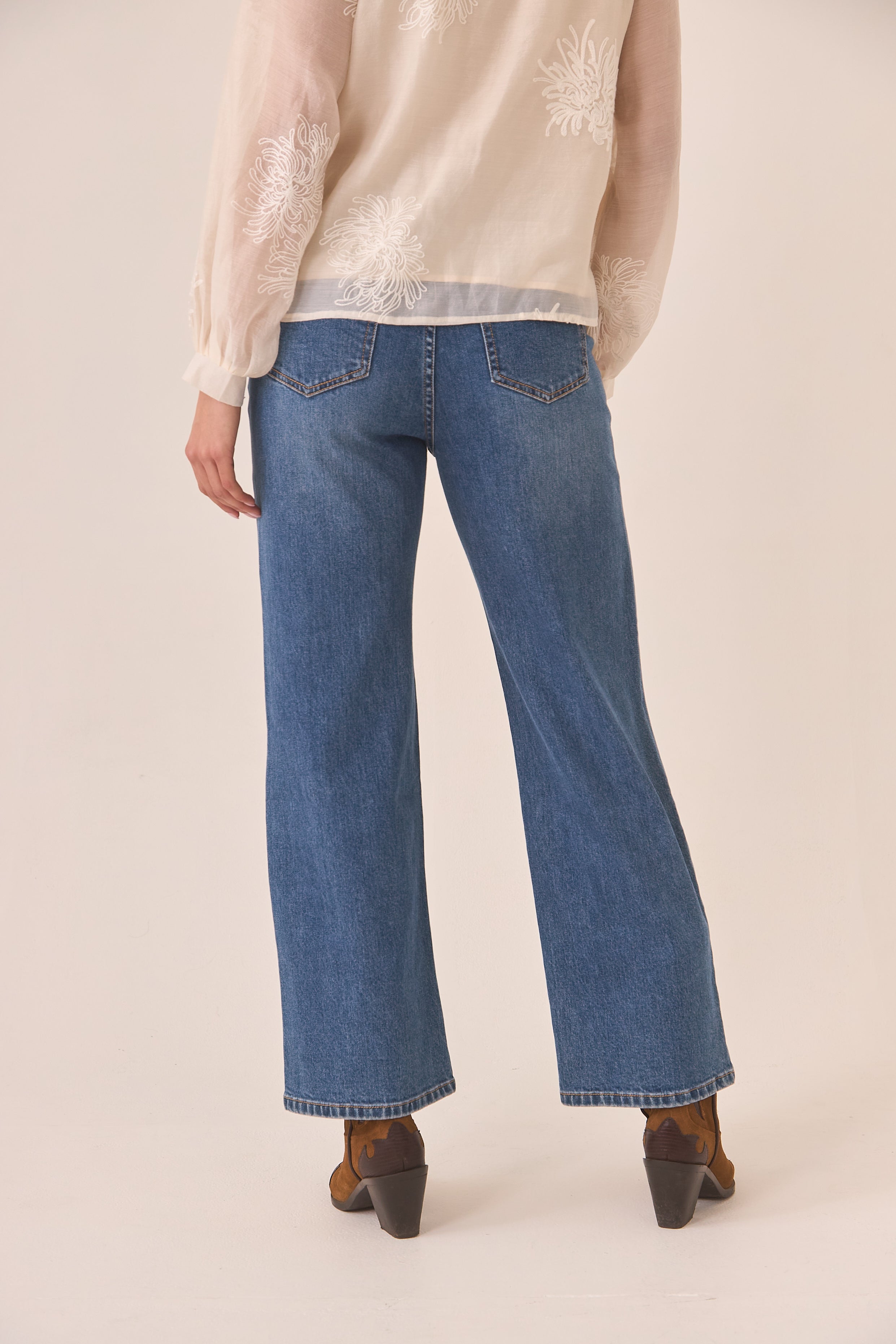 JEANS RECTOS CADENA - BLUE