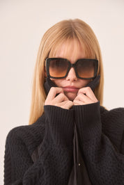 ABRIGO COMBINADO ACOLCHADO - BLACK