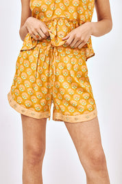 SHORT ESTAMPADO BORDADO - PEACH