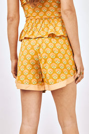 SHORT ESTAMPADO BORDADO - PEACH
