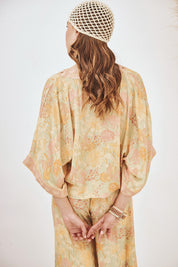 BLUSA FLUIDA ESTAMPADA - PEACH