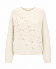 EMBOSSED DETAIL JERSEY - IVORY