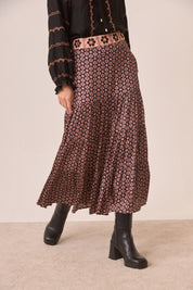 FALDA FLORES RETRO - PINK