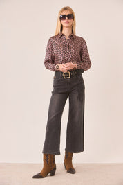 BLUSA CAMISERA FLORES RETRO - PINK