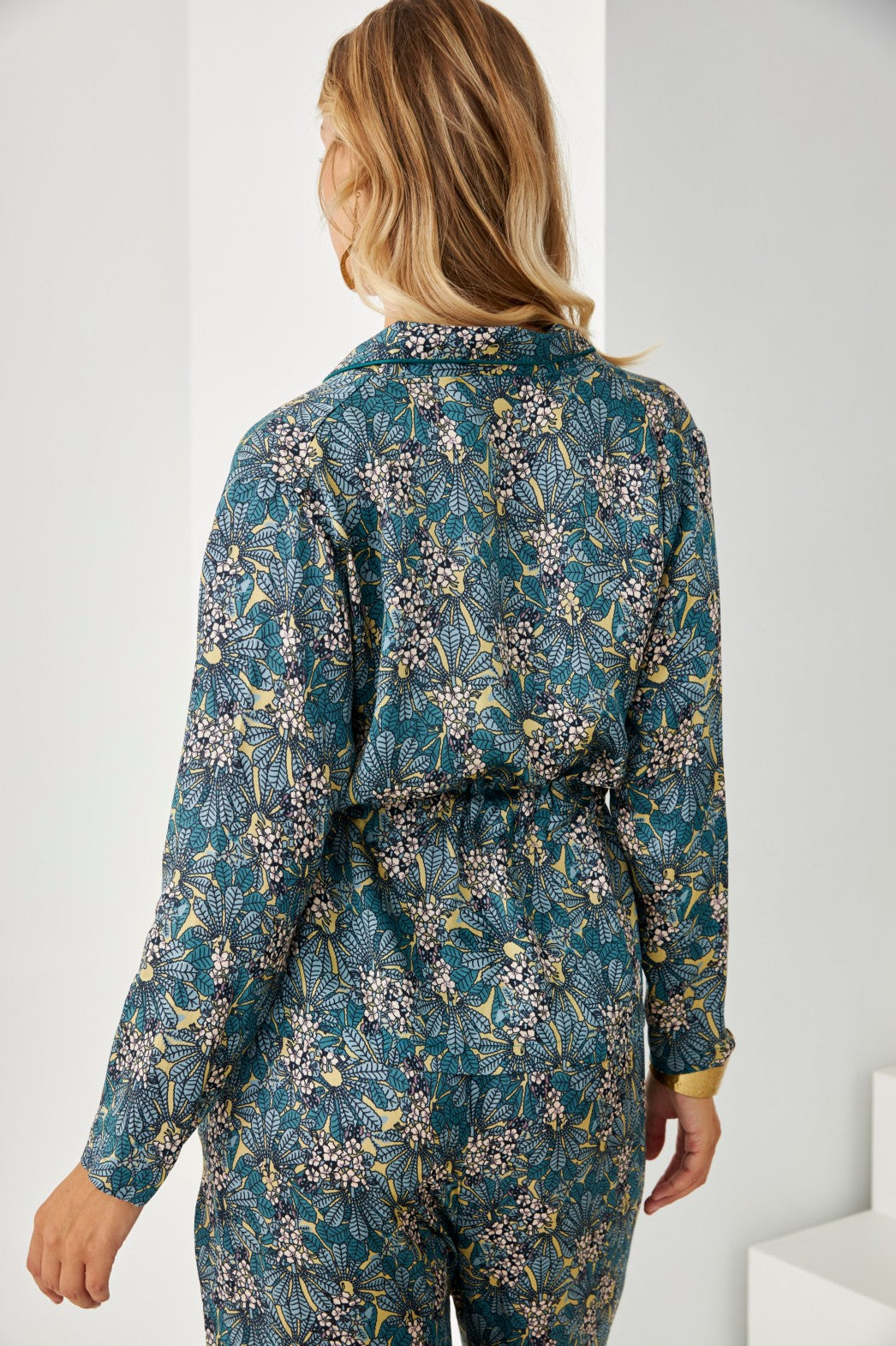 KIMONO ESTAMPADO BOTÁNICO - BLUE