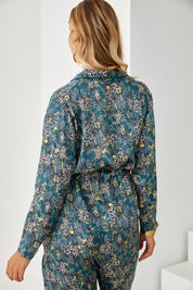 KIMONO ESTAMPADO BOTÁNICO - BLUE