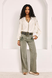 JEANS CADERAS JOYA - CAQUI
