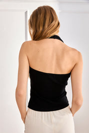 TOP CANALÉ HALTER - NEGRO