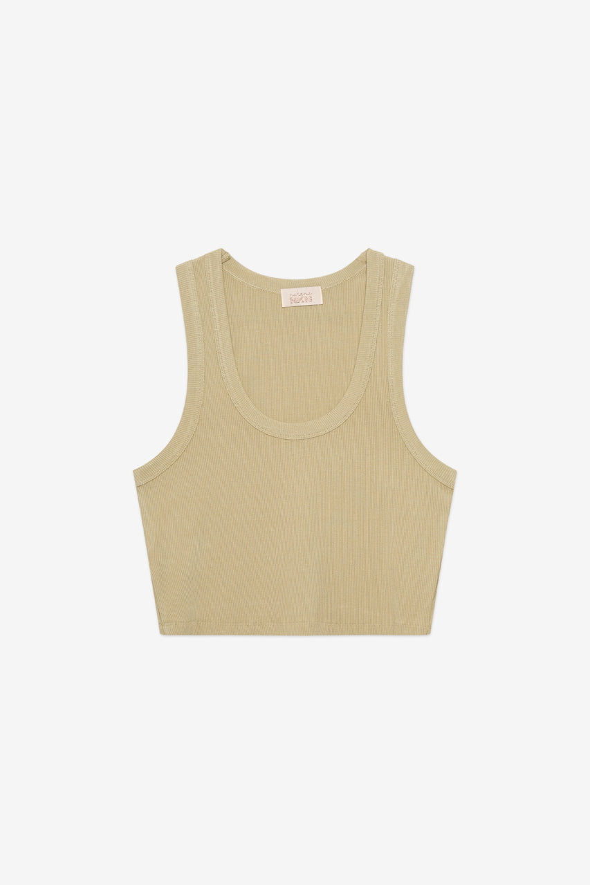 BASIC STRAPPY TOP - KHAKI
