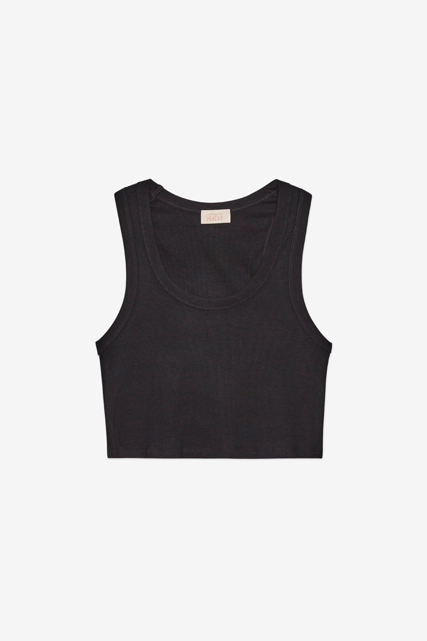 BASIC STRAP TOP - BLACK
