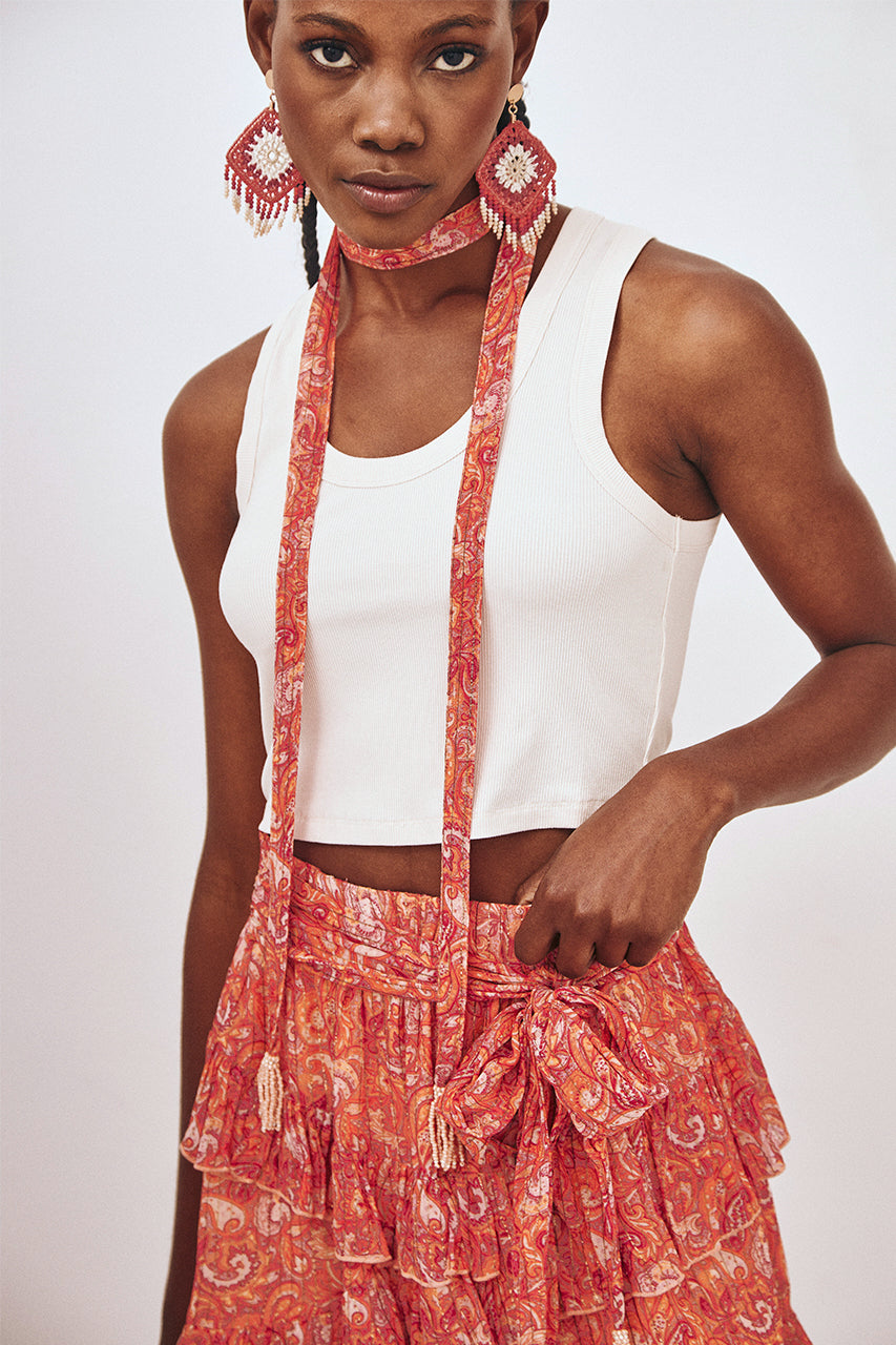 BASIC STRAPPY TOP - ECRU