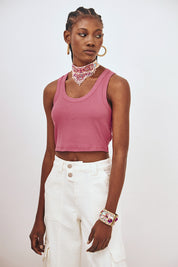 BASIC STRAPPY TOP - PINK